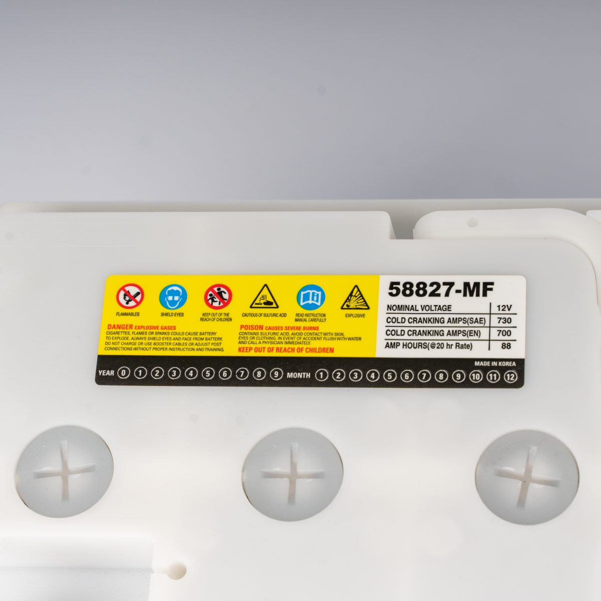 Batería Yoko 88 AMP Kr   58827 Positivo derecho 12V