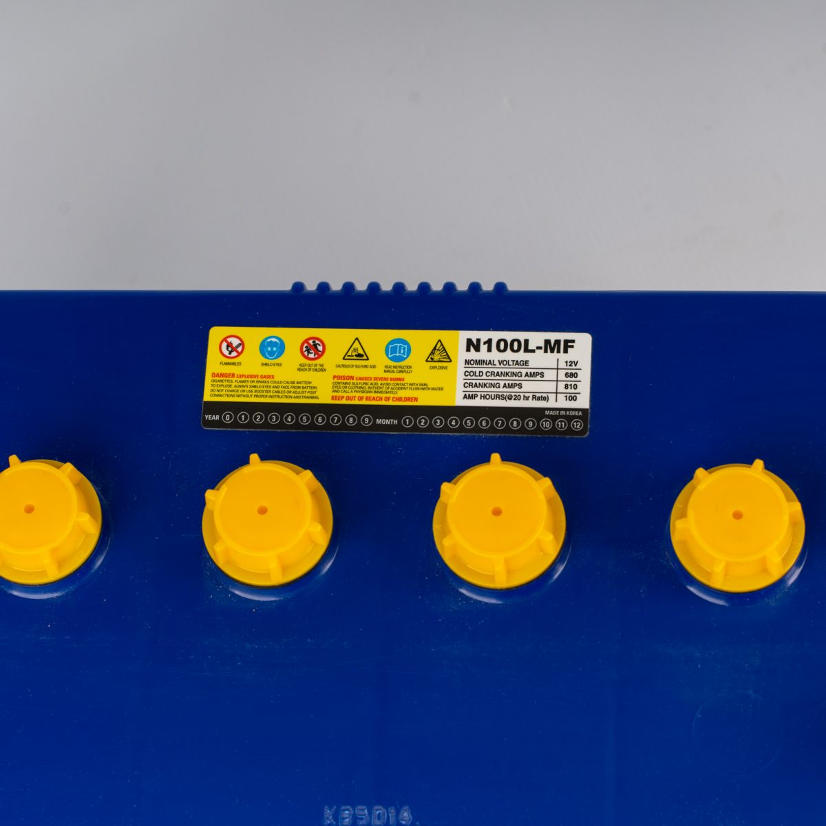 Batería Yoko 100 AMP Kr   N100L Positivo derecho 12V