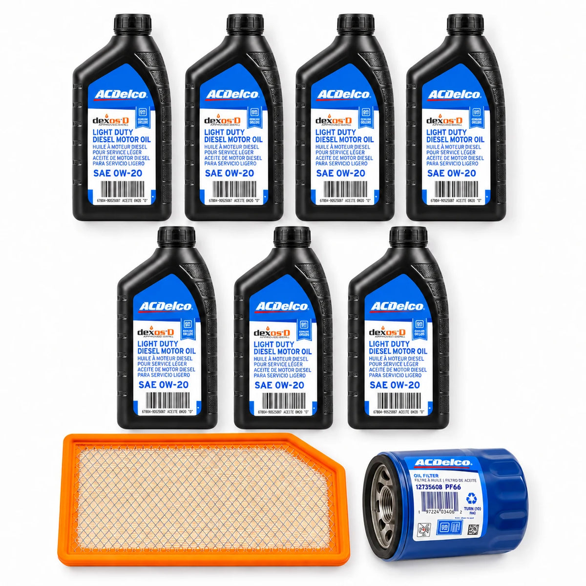 Kit de Mantención Silverado 3.0 Turbo Diesel Filtros y Dexos D 1 Litro